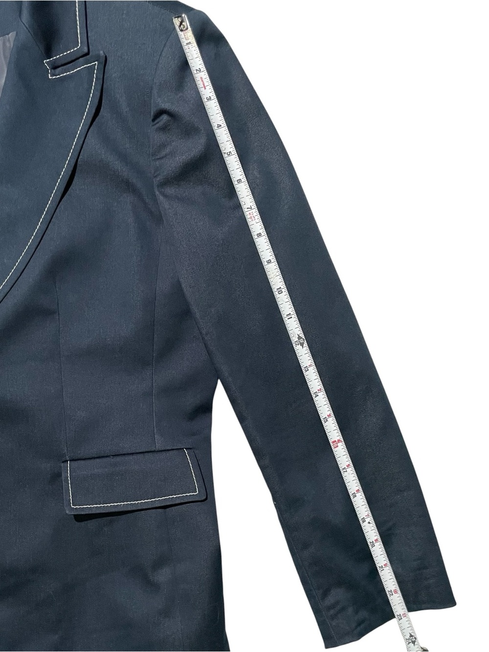 KASPER Blue Blazer Jacket 12 Large Petite - Picture 10 of 11